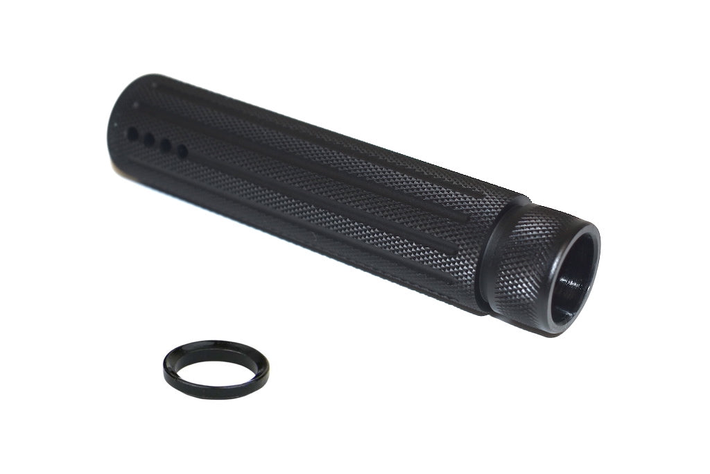 AR15 .223 CAL SLIP OVER BARREL SHROUD WITH MULTI PORT MUZZLE BRAKE