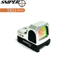Sniper TR21 3MOA Reflex Sight Red Dot Sight for Rifles, Shortguns and Pistols Compatible with Picatinny/Weaver Rail, Waterproof, Shockproof (Silver)