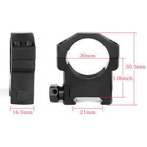 Tactical Heavy Duty 30MM Low/Medium/High Profile Ring Rifle Scope Mount Weaver and Picatinny Mount