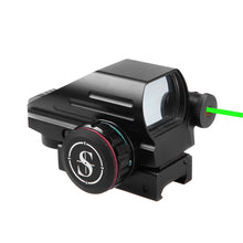 Load image into Gallery viewer, Sniper RD22LG Holographic Reflex Sight with 4 Reticles Red and Green Dot with Green Laser