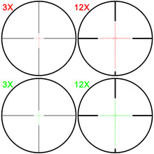 Load image into Gallery viewer, Sniper VT3-12X40MFFP First Focal Plane (FFP) Scope with Red/Green Illuminated Mil-Dot Reticle