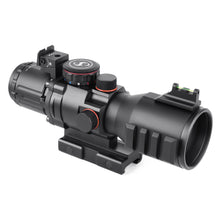 Load image into Gallery viewer, Sniper GII PM3.5X40 Prism Scope with Red, Green Illuminated Rapid Range Reticle