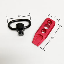 Load image into Gallery viewer, Alloy Red Modular Direct Attachment Quick Detach QD Sling Swivel Mount Kit