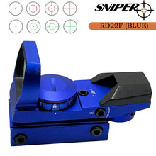 Load image into Gallery viewer, Sniper RD22F(BLUE) Red Dot Red and Green Reflex Sight with 4 Reticles