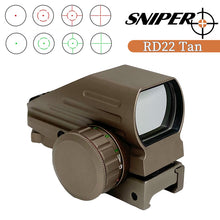 Load image into Gallery viewer, RD22(TAN) Red &amp; Green Dot Sight 4 Reticles Reflex Sight