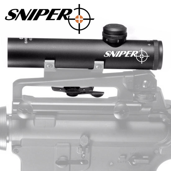 MT 4x20 Electro Sight Carry Handle MilDot Rifle Scope w/ BDC Turret