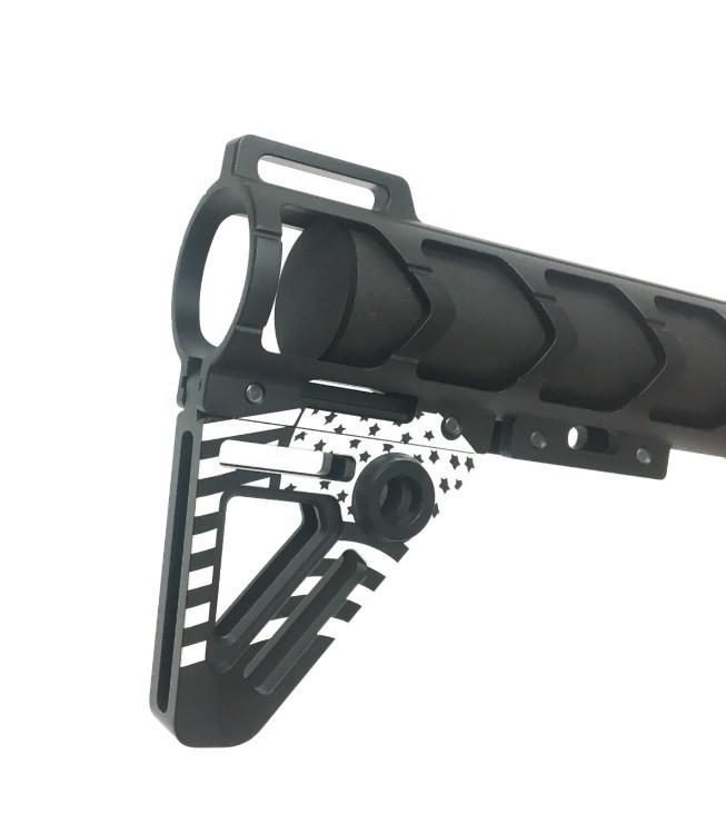 Black Anodized Aluminum Skeletonized Pistol Brace Stabilizer – Texas  Precision Optics Inc