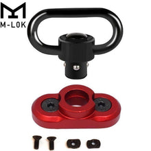 Load image into Gallery viewer, M-LOK QD Sling Swivel with Red Rail Adaptor for M-LOK Handguard (Red)