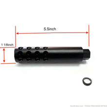 Load image into Gallery viewer, 1/2x28 thread 5.5 inch extra long muzzle brake for .22LR/223/556 w/washer