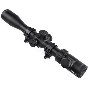 MK 6.5-20x42 SAL Rifle Scope, Glass Etched Red/Green Illuminated Reticle with Heavy Duty Scope Rings and Lens Covers