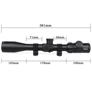 MK 6.5-20x42 SAL Rifle Scope, Glass Etched Red/Green Illuminated Reticle with Heavy Duty Scope Rings and Lens Covers