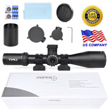Load image into Gallery viewer, Sniper VT4.7-29x56 FFP 35MM Scope First Focal Plane Riflescope with Red/Green/Blue Illuminated Reticle