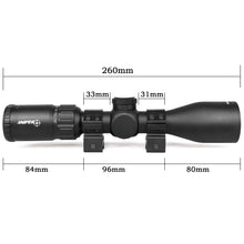 Load image into Gallery viewer, MT3-12x40MAOL Scope with Red, Green, Blue Illuminated Mil-Dot Reticle