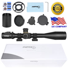 Load image into Gallery viewer, Sniper KT 12-60X60 SAL Rifle Scope 35mm Tube Side Parallax Adjustment Glass Etched Reticle Red Green Illuminated with Scope Rings