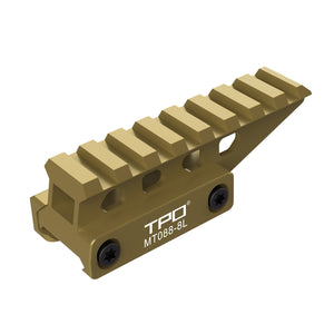 Picatinny Rail Riser Mount Picatinny Red Dot Riser Mount 0.88“ Height 2.5" Long 8-Slot (MT088-8L)