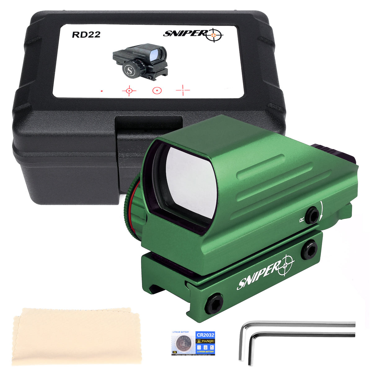 RD22 (Green) Red & Green Dot Sight 4 Reticles Reflex Sight – Texas ...