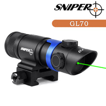 Load image into Gallery viewer, GL70G Hunting Rifle Green Laser Sight Scope Crossbow Laser Sight Adjustable with Mounts