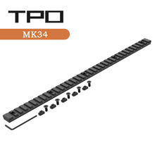 Load image into Gallery viewer, 34 Slot Mlock Aluminum Single Picatinny Rail Section, T-Nuts &amp; Screws &amp; Hex Wrench Included