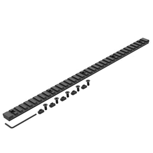 34 Slot Mlock Aluminum Single Picatinny Rail Section, T-Nuts & Screws & Hex Wrench Included