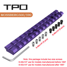 Load image into Gallery viewer, Mossberg 500/590/835 Scope Base (Perpul)
