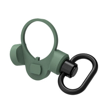 Load image into Gallery viewer, QD-Y AR-15 Ambi Adapter Mount Point w/ Push Botton QD Sling Swivel Receiver End Plate (BLACK/GREEN/TAN)