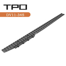 Load image into Gallery viewer, 3/8" 11mm to 7/8" 20mm Dovetail to Picatinny Adapter Mount, Low Profile Dovetail to Picatinny Rail 11mm to 21mm Picatinny Riser Mount (DV11-34S)
