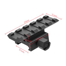 Load image into Gallery viewer, 5-Slot Riser Scope Mount 0.5 inch /0.83 inch /1 inch Picatinny Rail Riser Mount
