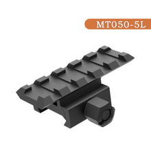Load image into Gallery viewer, 5-Slot Riser Scope Mount 0.5 inch /0.83 inch /1 inch Picatinny Rail Riser Mount