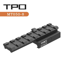 Load image into Gallery viewer, 8-Slot Riser Scope Mount 0.5 inch /0.83 inch /1 inch Picatinny Rail Riser Mount