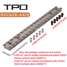 Load image into Gallery viewer, Savage Axis/Edge/Savage axis II/Savage axis xp for Picatinny Rail Mount (Tan)