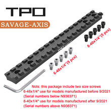 Load image into Gallery viewer, Savage Axis/Edge/Savage axis II/Savage axis xp for Picatinny Rail Mount (Black)