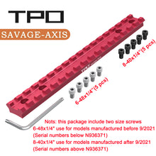 Load image into Gallery viewer, Savage Axis/Edge/Savage axis II/Savage axis xp for Picatinny Rail Mount (Red)