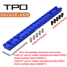 Load image into Gallery viewer, Savage Axis/Edge/Savage axis II/Savage axis xp for Picatinny Rail Mount (Blue)