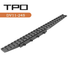 Load image into Gallery viewer, 3/8" 11mm to 7/8" 20mm Dovetail to Picatinny Adapter Mount, Low Profile Dovetail to Picatinny Rail 11mm to 21mm Picatinny Riser Mount (DV11-24S)