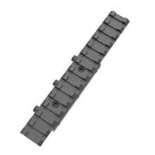 Load image into Gallery viewer, 3/8" 11mm to 7/8" 20mm Dovetail to Picatinny Adapter Mount, Low Profile Dovetail to Picatinny Rail 11mm to 21mm Picatinny Riser Mount (DV11-14S)