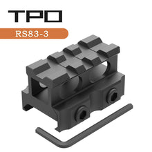Load image into Gallery viewer, 3-Slot Riser Scope Mount 0.5 inch /0.83 inch /1 inch Picatinny Rail Riser Mount