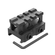 Load image into Gallery viewer, 3-Slot Riser Scope Mount 0.5 inch /0.83 inch /1 inch Picatinny Rail Riser Mount