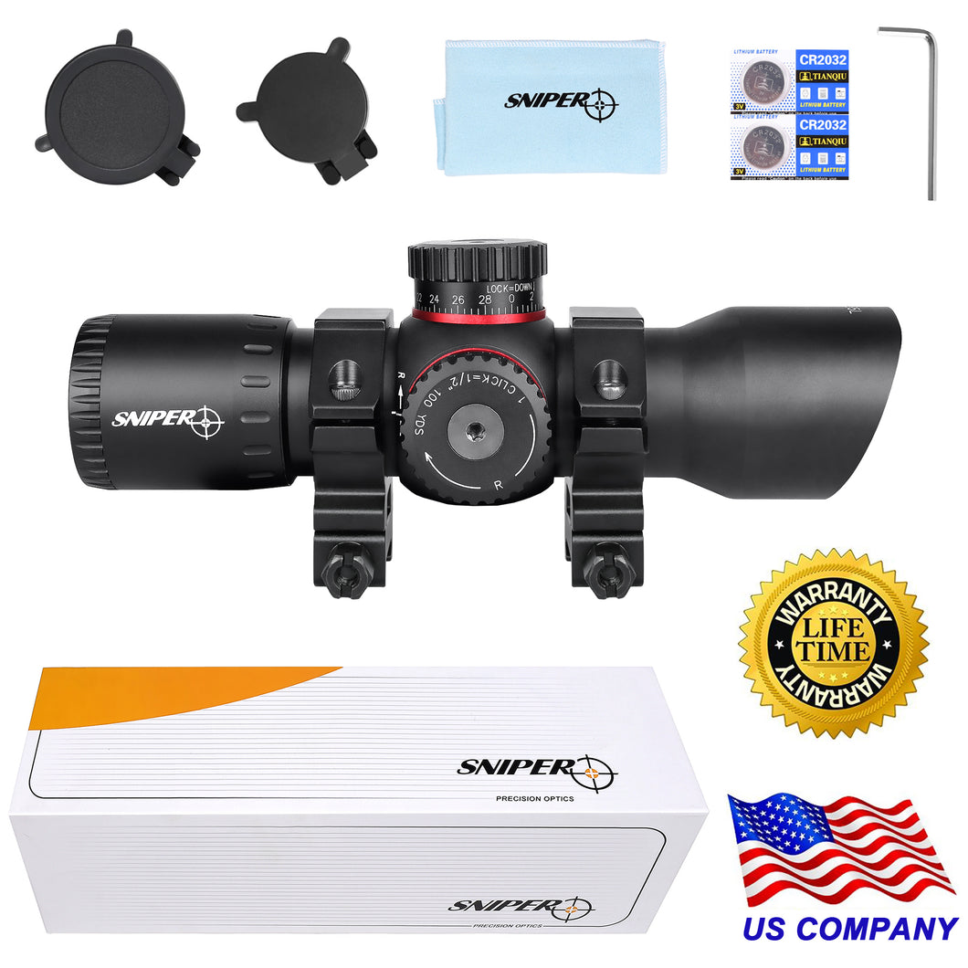 Sniper RD35L 3MOA Red Dot Sight Fits 20mm Picatinny/Weaver Rail