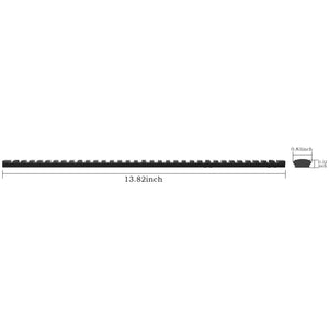 34 Slot Mlock Aluminum Single Picatinny Rail Section, T-Nuts & Screws & Hex Wrench Included