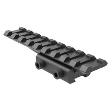 Load image into Gallery viewer, 3/8" 11mm to 7/8" 20mm Dovetail to Picatinny Adapter Mount, Low Profile Dovetail to Picatinny Rail 11mm to 21mm Picatinny Riser Mount (DV11-9S)