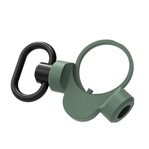 QD-Y AR-15 Ambi Adapter Mount Point w/ Push Botton QD Sling Swivel Receiver End Plate (BLACK/GREEN/TAN)