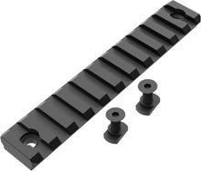 Load image into Gallery viewer, 2 PCS 4.5'' M-LOK 11 slots Picatinny Rail Section Aluminum Black