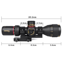 Load image into Gallery viewer, Sniper VT3-12X33MFFP First Focal Plane (FFP) Scope with Red/Green Illuminated Mil-Dot Reticle