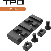 Load image into Gallery viewer, 2 PCS 2'' M-LOK 4 slots Picatinny Rail Section Aluminum Black