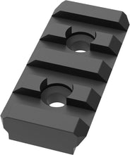 Load image into Gallery viewer, 2 PCS 2'' M-LOK 4 slots Picatinny Rail Section Aluminum Black