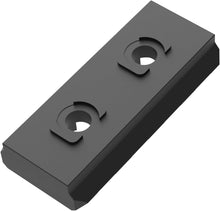 Load image into Gallery viewer, 2 PCS 2'' M-LOK 4 slots Picatinny Rail Section Aluminum Black
