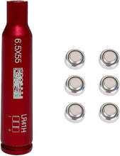 Load image into Gallery viewer, TPO 6.5x55mm Bore Sight Red Laser Boresighter with 6 Batteries