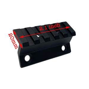 Autax 45 Degree Offset Rail Mount 5 Slot Offset Side Flashlight/Optic Picatinny Weaver Rail Section Mount