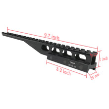 Load image into Gallery viewer, 24-Slot Riser Scope Mount 0.5 inch /0.83 inch /1 inch Picatinny Rail Riser Mount