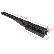 Load image into Gallery viewer, 24-Slot Riser Scope Mount 0.5 inch /0.83 inch /1 inch Picatinny Rail Riser Mount